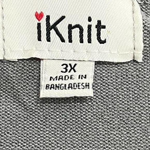 Open-Front Ribbed Cardigan Sweater - Gray - Picture 3 of 5